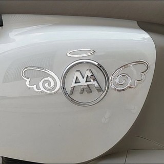 1PC PVC 3D Cánh Thiên Thần Cá Tính Nhãn Xe Trang Trí Xe Phía Sau Phụ Kiện Sửa Đổi Bên Ngoài