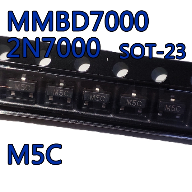 50 ~ 100 CÁI MMBD7000LT1G 2N7000 In M5C SOT-23 Patch Switch Triode