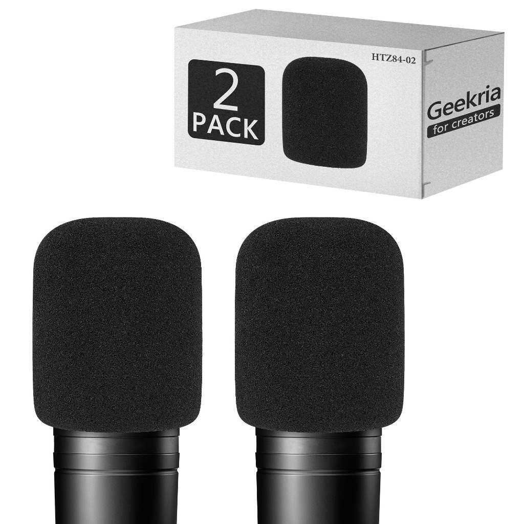 Kính chắn gió xốp Geekria Tương thích với Audio-Technica ATH AT2020, AT2020USB, AT2035, AT2050, Bộ l