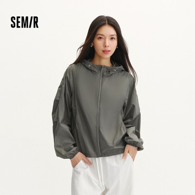 Áo khoác Semir Nữ lưới thoáng mát, áo hoodie dáng rộng chống nắng cho mùa hè 2026
