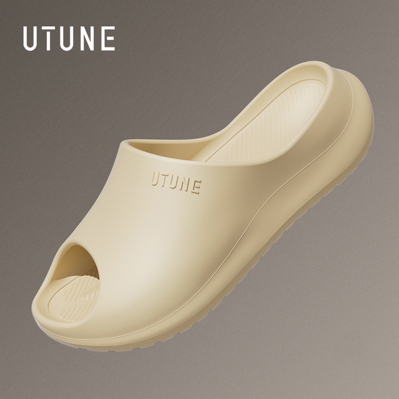 UTUNE Dép Đế Dày 4.5cm EVA Chống Trượt Chống Mài Mòn Êm Mềm Mũi Kín Dép Mang Trong Nhà Ngoài Trời Tậ