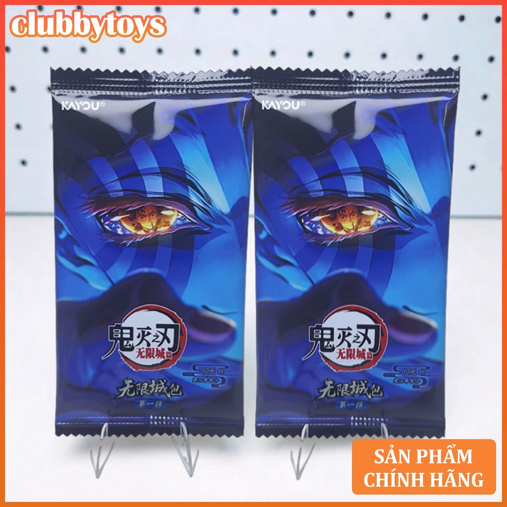 Thẻ Pack Card Demon Slayer KAYOU Vô Hạn Thành gói Hiếm GR/BP/SP anime Thanh gươm diệt quỷ gacha