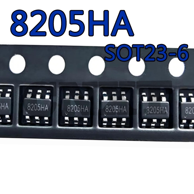 20 ~ 50 CÁI 8205HA Patch SOT23-6 Chip bảo vệ pin Lithium