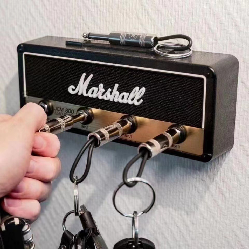Marshall Jcm800 Retro Radio Key Hộp An Toàn Với 4 Móc Khóa Treo Tường Móc Khóa Đàn Guitar Móc Khóa S
