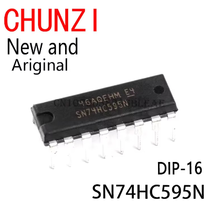 5 Chiếc Mới Và Chính Hãng 74HC595 74HC595N SN74HC595 DIP-16 SN74HC595N