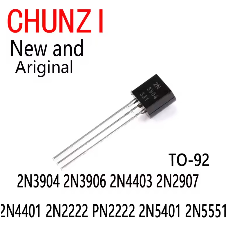 20 Chiếc Mới Và Chính Hãng Transistor TO-92 2N3904 2N3906 2N4403 2N2907 2N4401 2N222 PN2222 2N5401 2