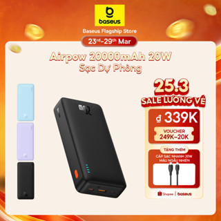 Sạc dự phòng Airpow BASEUS có sạc nhanh 20W 20000mah