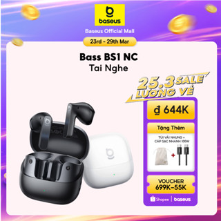 [MỚI] Tai nghe không dây bán trong tai Baseus Bass BS1 NC