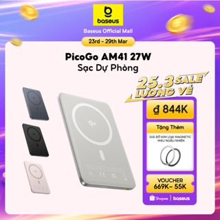 Baseus PicoGo AM41 Sạc dự phòng từ tính Qi2 siêu mỏng 10000mAh 27W