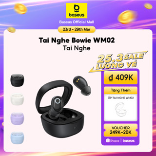 Tai nghe nhét tai không dây BASEUS WM02 bluetooth 5.3 TWS chống ồn