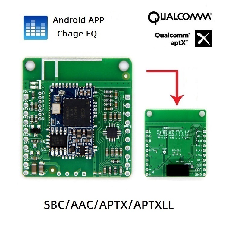 Hỗ trợ Android APP EQ DSP Qualcomm CSRA64215 Bluetooth APTXLL lossless nhạc hifi thu bảng