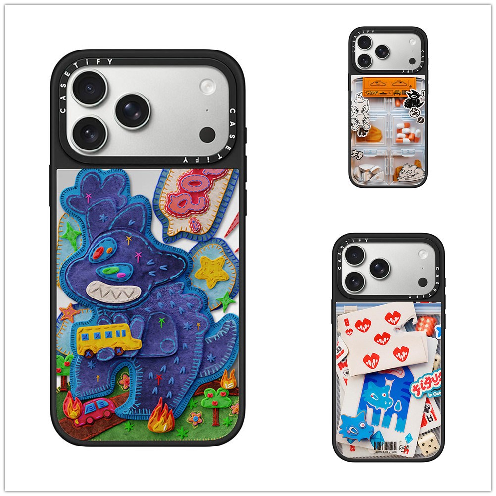 Không Dây Từ Tính Cho iPhone 17 16 15 14 13 Pro Max Plus JW Miếng Dán Họa Tiết Cạnh Đen Cứng Mặt Sau