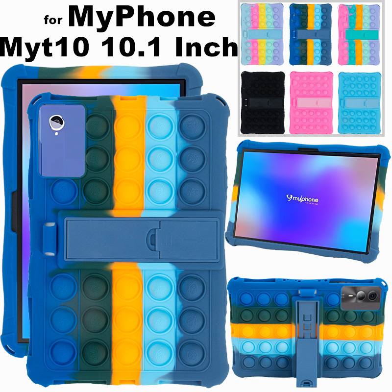 Dành Cho MyPhone MYT10 10.1 Inch Ốp Lưng Máy Tính Bảng PC Chống Sốc Mềm Bong Bóng Đứng Máy Tính Bảng