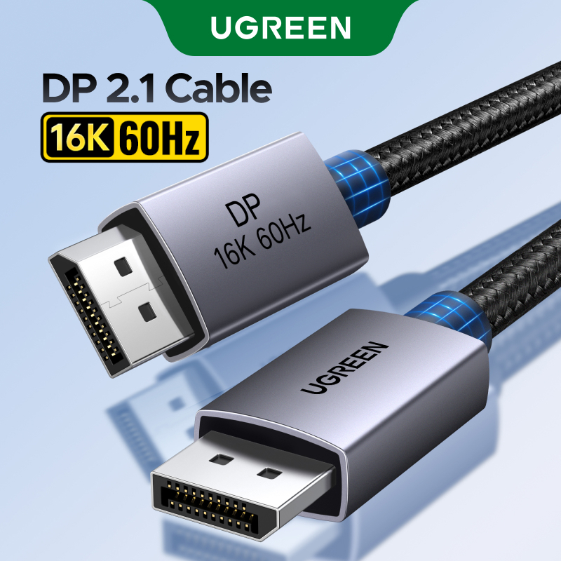 Cáp DisplayPort UGREEN 2.1 DP2.0 80Gbps Hỗ trợ 16K @ 60Hz 8K @ 240Hz 4K @ 240Hz HDR, HDCP, DSC 1.2a,