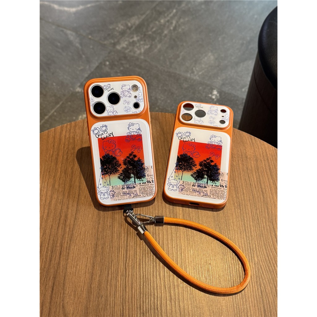 IPhone 17 PRO MAX Sunset Seal họa tiết Chất liệu Acrylic Vỏ điện thoại cát lún lỏng