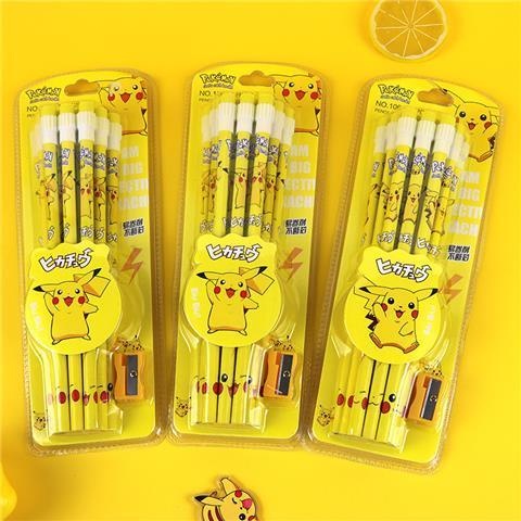 Bút Chì Nhật Ký Không Chì Không Độc Hại Bút Chì Chì Chì Bút Chì Pokémon Bút Chì Tẩy Bút Chì HB Bút C