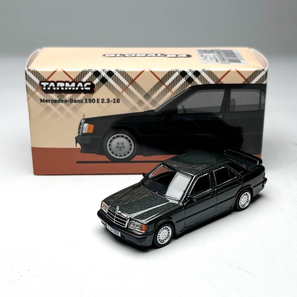 Tarmac Works TW 1: 64 Mercedes-Benz 190E Xanh Đen Hợp Kim Xe Mô Hình Bộ Sưu Tập Đồ Trang Trí