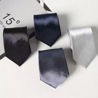 Cà Vạt Màu Trơn 8cm Dành Cho Nam Thích Hợp Cho Đám Cưới Doanh Nhân Chổi Cà Vạt Đen Handmade