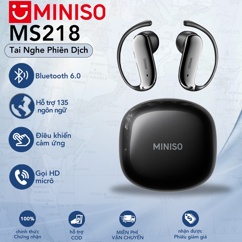 MINISO MS218 Tai Nghe Phiên Dịch  OWS Tai nghe bluetooth 6.0 Tai nghe không dây âm thanh nổi HiFi Tai nghe chống ồn chất lượng âm thanh Hi-Fi | BigBuy360 - bigbuy360.vn