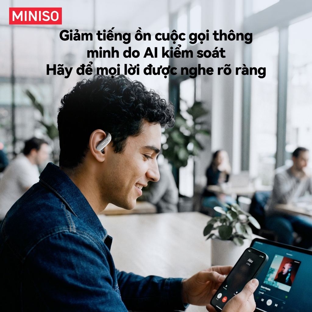 MINISO MS218 Tai Nghe Phiên Dịch  OWS Tai nghe bluetooth 6.0 Tai nghe không dây âm thanh nổi HiFi Tai nghe chống ồn chất lượng âm thanh Hi-Fi | BigBuy360 - bigbuy360.vn
