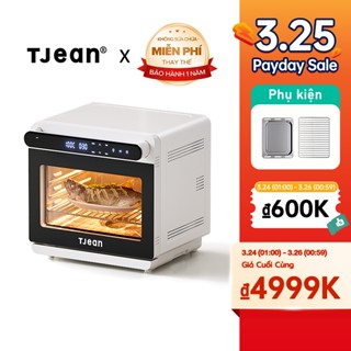 TJean Lò nướng hơi nước 24L Lò nướng không khí đa chức năng Nồi Hấp Điện đa chế độ