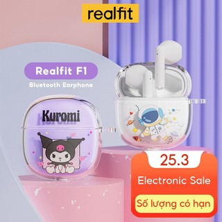 【Livestream】Tai nghe Bluetooth Realfit F1 có Mic Chất lượng âm thanh tuyệt vời Phát lại 5 giờ