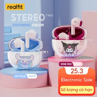 【Livestream】Tai nghe Bluetooth Realfit F2 Âm thanh nổi HIFI Âm trầm tuyệt vời với Mic phát lại dài 6 giờ Cùng phong cách với Lenovo LP40 Pro