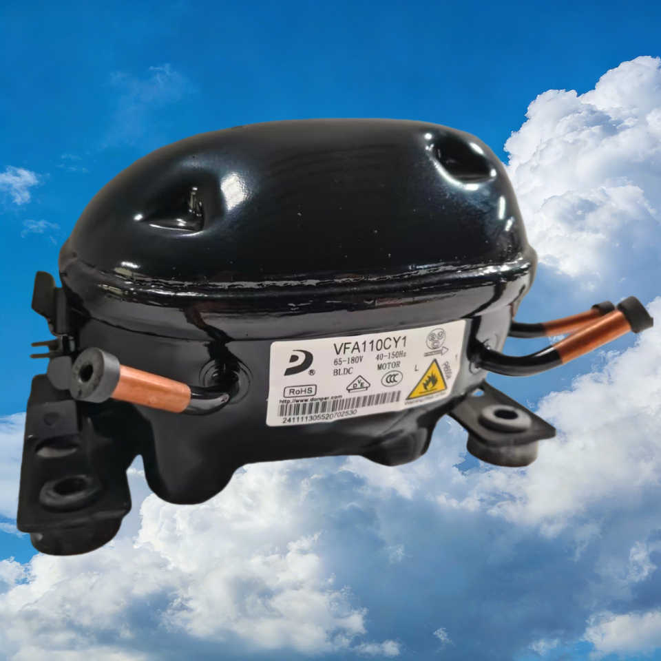 Máy nén biến tần DONPER R600A mới cho tủ lạnh / tủ đông, VDUO070CY / VFA090CY1 / VFA110CY1 / VFL090C