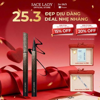 Bút Kẻ Mắt SACE LADY Dạng Lỏng Lâu Trôi Không Thấm Nước Nhanh khô Trang Diểm Mắt 0.7g