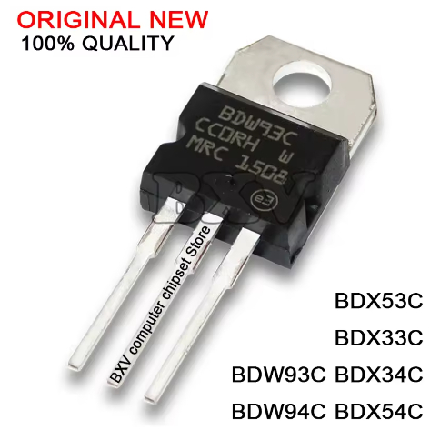 5 CÁI BD911 BD912 BDW93C BDW94C BDX33C BDX34C BDX53C BDX54C TO-220 N-kênh Darlington Transistor Mới 