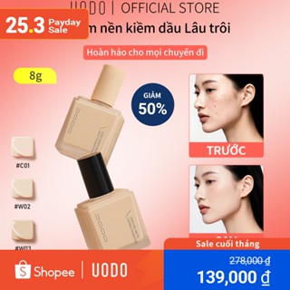 UODO Foundation Mini Size Kiểm soát dầu lâu trôi không thấm nước 24h 8ml
