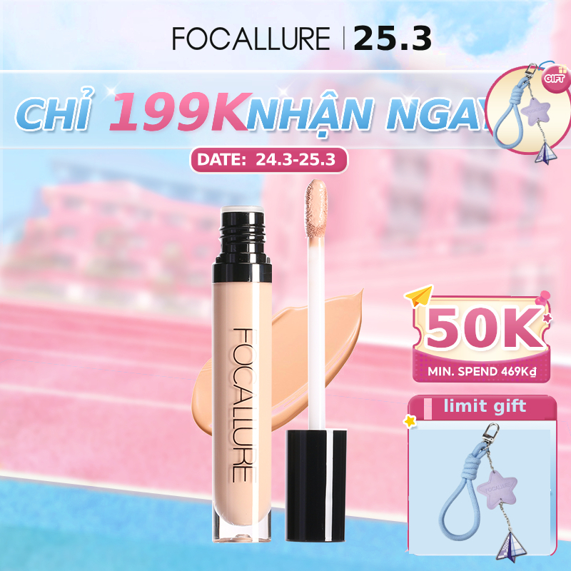 Kem che khuyết điểm FOCALLURE 10g trang điểm chuyên dụng 7 màu tùy chọn