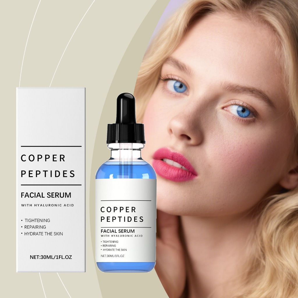 Serum Peptide Đồng Cho Mặt - Với GHK-Cu Peptide Và Axit Hyaluronic - Serum Chống Lão Hóa Da Mặt 30ml