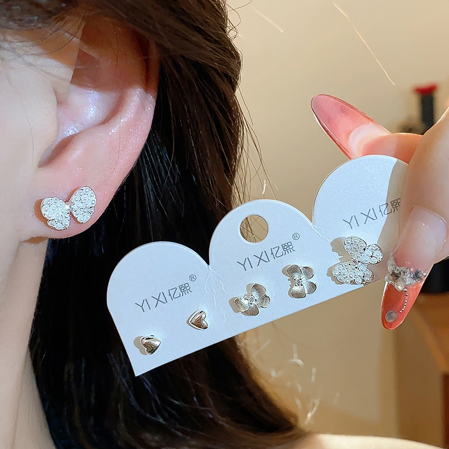 Zircon Pearl Butterfly Earings - Thiết kế quyến rũ cho nữ