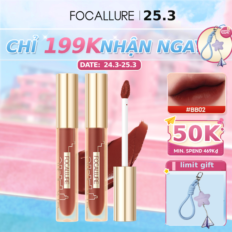 Son lì FOCALLURE 2.8g dưỡng ẩm lâu trôi mềm mịn như nhung