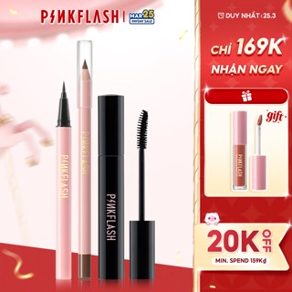 PINKFLASH Bộ trang điểm mắt Tặng kèm chì kẻ mắt chì kẻ mày Mascara dày và cong mi 30241pink