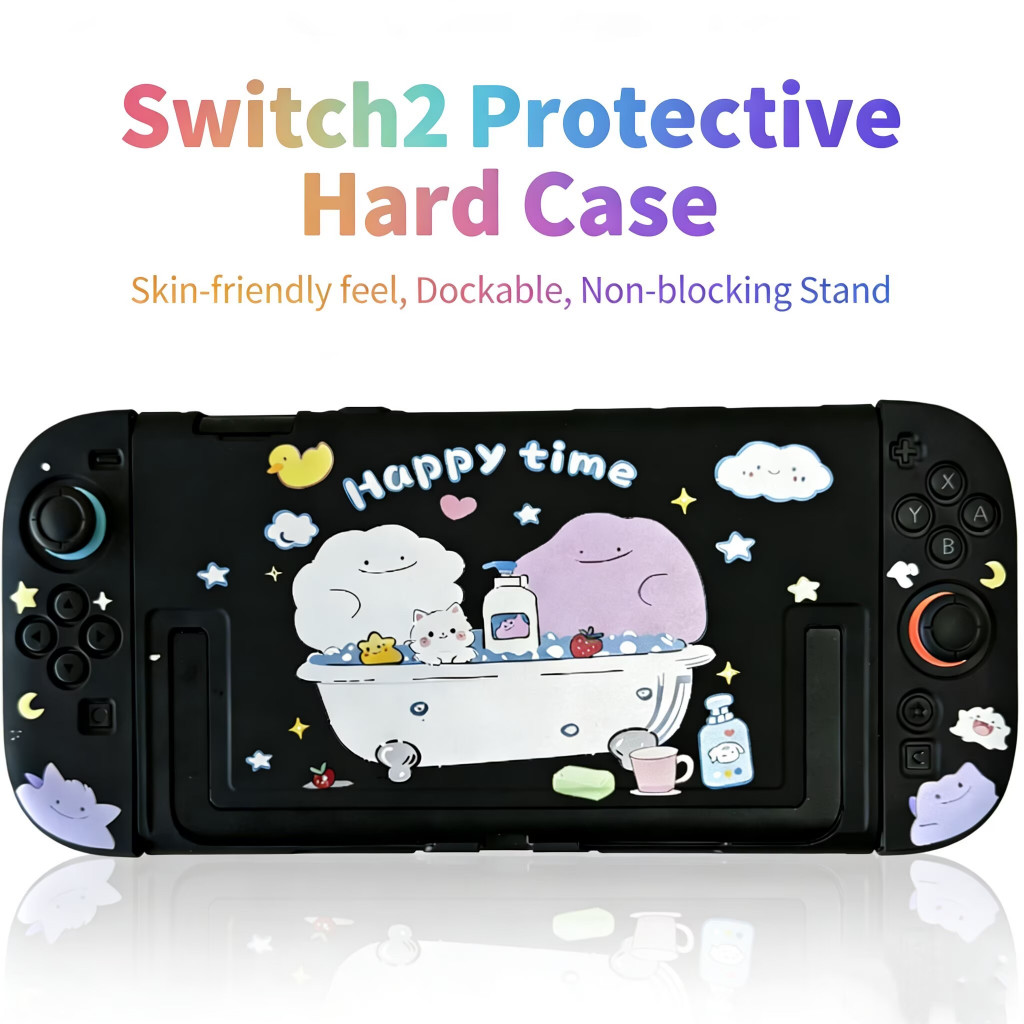 Ốp Bảo Vệ Cho Nintendo Switch 2 2025, Vỏ Bảo Vệ Pokemon Ditto Cho Nintendo Switch 2, Vỏ Dock Switch2
