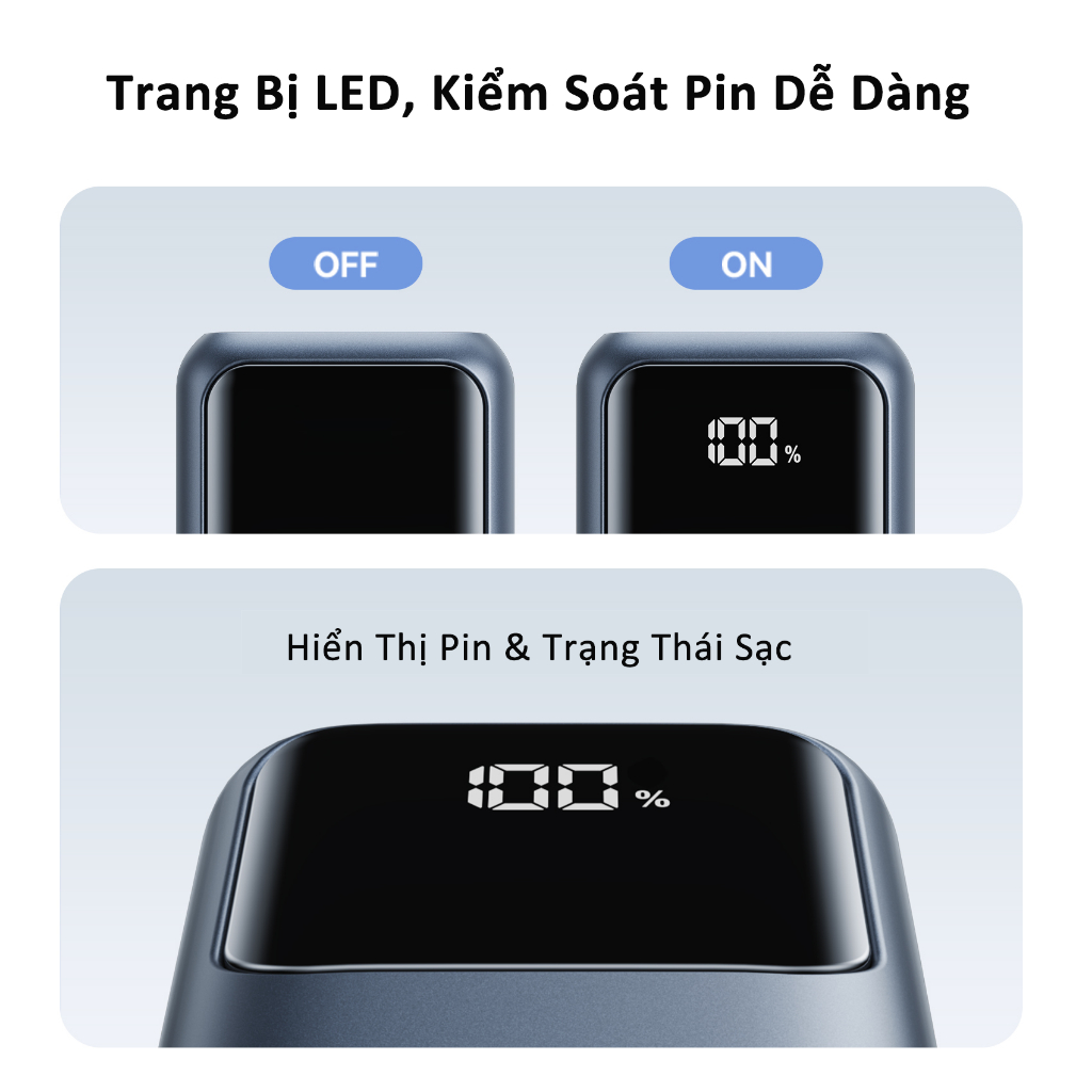 【Hàng mới 2026】Vention Sạc dự phòng 10000mAh có dây đeo và cáp Type-C tích hợp sạc nhanh 22.5W hoàn hảo cho du lịch bảo hành chính hãng Dùng được cho IPhone, Samsung, Xiaomi, Vivo, OPPO. | BigBuy360 - bigbuy360.vn
