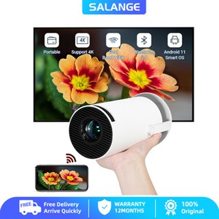 Máy chiếu mini Salange HY300 Pro 4K 1080P có WiFi và Bluetooth, sửa móc khóa tự động, máy chiếu phim