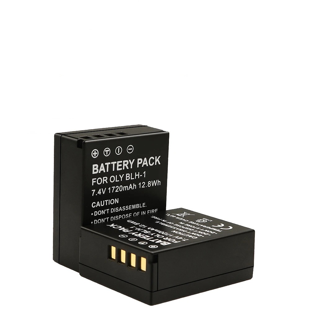 7.4V 1720mAh 12.8Wh BLH-1 BLH1 BL-H1 Bộ pin máy ảnh kỹ thuật số cho Olympus EM1 E-M1 MARK II EM1-2 M