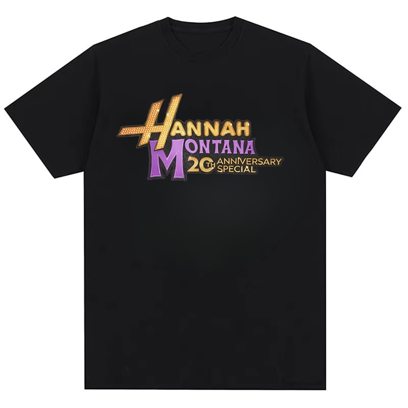 Áo thun Cotton Hip Hop thời trang đường phố Hannah Montana Miley Cyrus