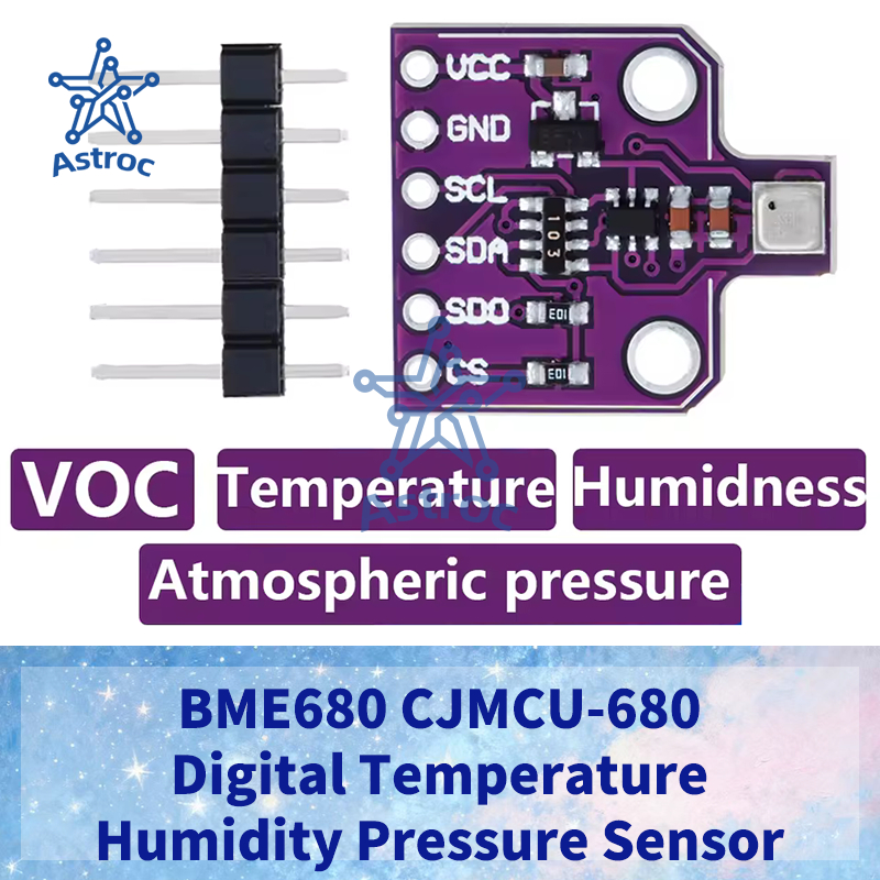 BME680 Cảm biến áp suất độ ẩm nhiệt độ kỹ thuật số CJMCU-680 Bảng phát triển mô-đun cảm biến độ cao