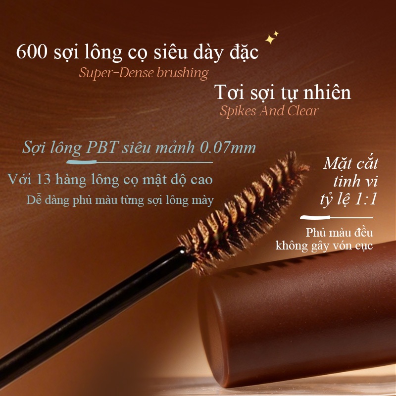 [MỚI] Mascara Lông Mày 2.0 PinkPunk Hiệu Ứng Mờ Nhung 6 Màu Tự Nhiên Không Lem Chống Nước 4g | BigBuy360 - bigbuy360.vn