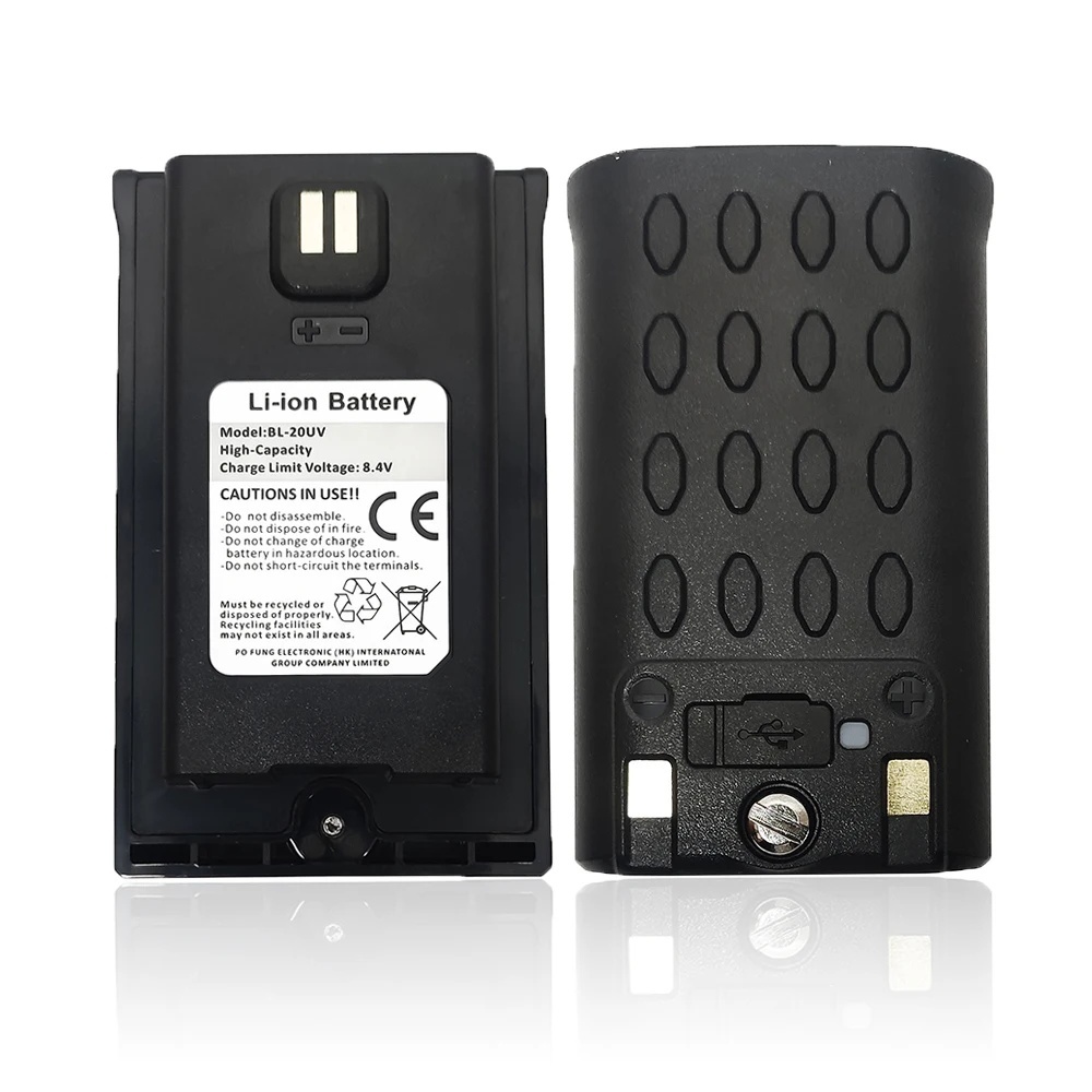BAOFENG Bộ đàm UV-20 Pin Li-ion BF-UV20 UV-G30 PRO Bộ đàm hai chiều Pin bổ sung BL-20UV 8.4V Type-C 