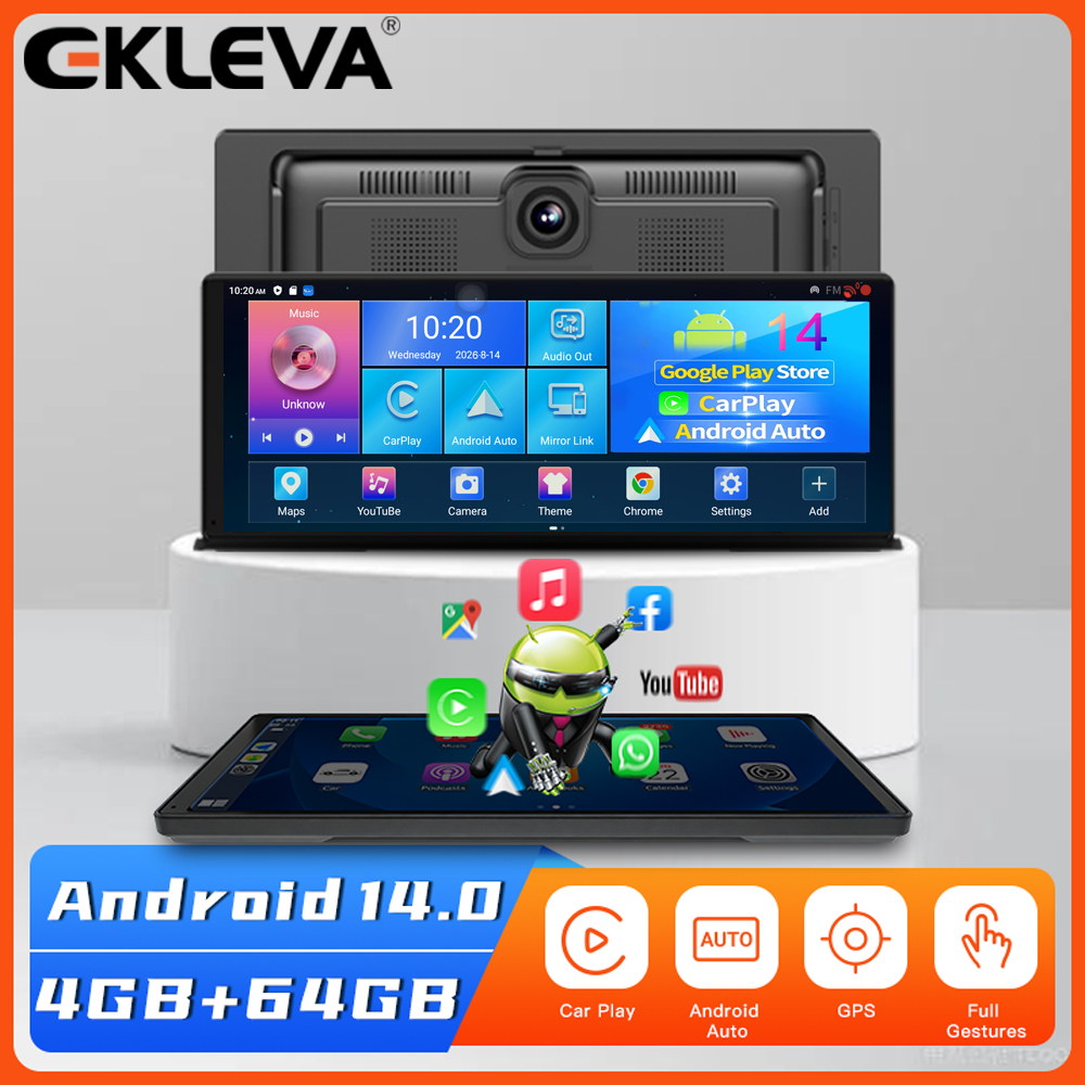 EKLEVA GPS AI Điều hướng Gương chiếu hậu ô tô EKLEVA V50 Pro 11.3" 4G+64G Android 14 Dash Cam 1080P 