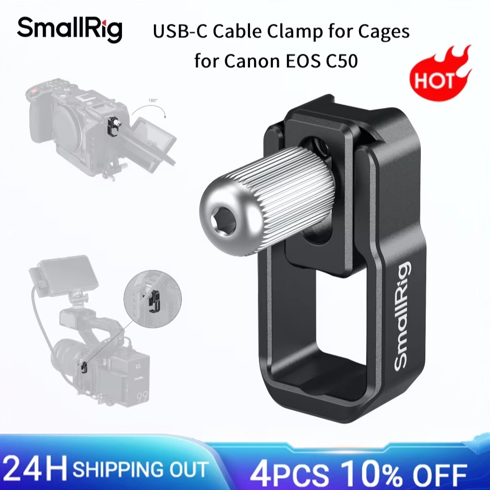 Kẹp cáp USB-C SmallRig cho bộ lồng Canon C50 5656, 5657, 5658, 5809, Phát hành nhanh, đảm bảo truyền