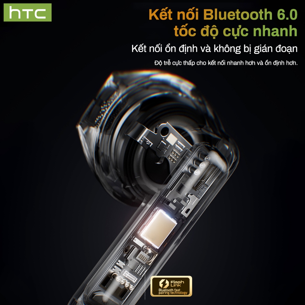 Tai nghe Bluetooth thanh trượt HTC NE48 HIFI Âm thanh LCD Màn hình cảm ứng AI Dịch Tai nghe không dây khử tiếng ồn chủ động | BigBuy360 - bigbuy360.vn