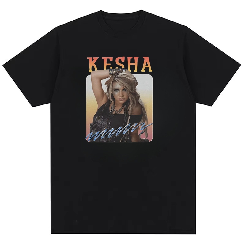 Cà vạt áo thun cotton nguyên chất thiết kế lấy cảm hứng từ phong cách retro của ca sĩ Kesha