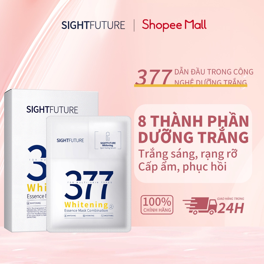 Mặt Nạ Trắng Da Sightfuture 377 Whitening & Brightening Essence (Hộp 7 Miếng)