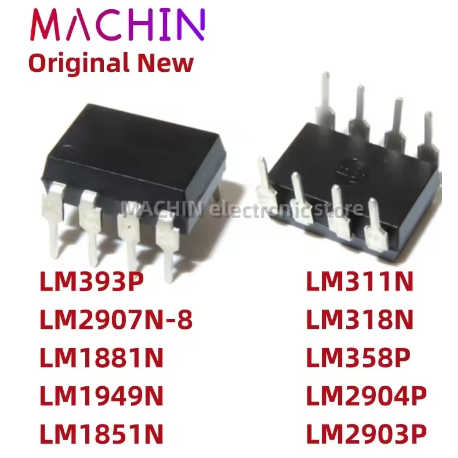 5 Chiếc LM393P LM2907N-8 LM1881N LM1949N LM1851N LM311N DIP8 LM318N LM358P LM2904P LM2903P DIP-8 Nue